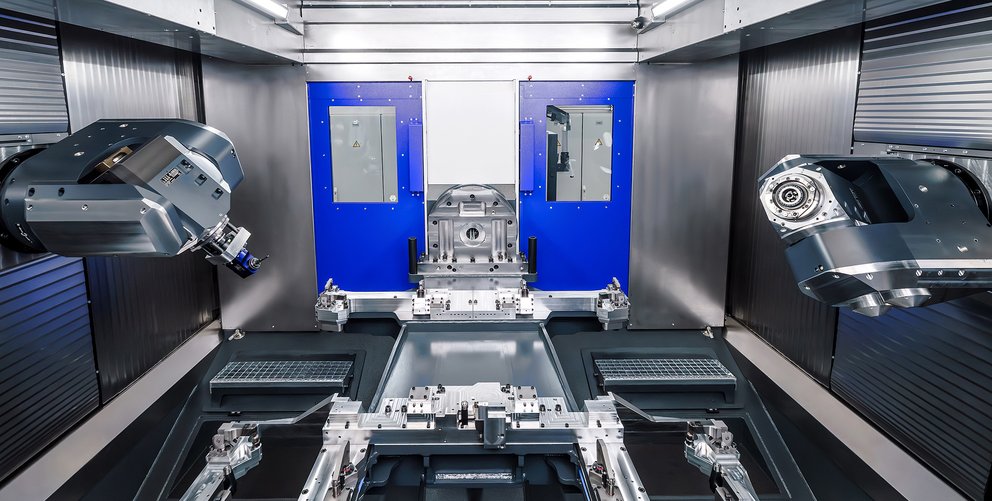 BENZ Tooling 5-Axis heads in a WH 10000 5-Axis machining center