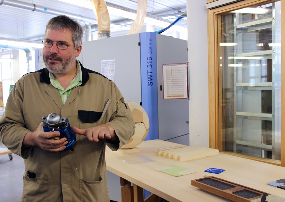 Specialist teacher Markus Kollmannsberger is driving the use of innovative aggregate