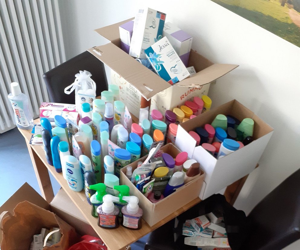 Spendensammlung Hygieneartikel